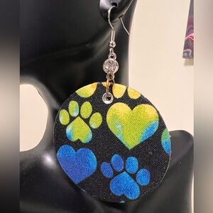 Large yet lightweight, statement dangle earrings